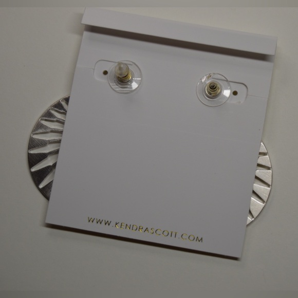 Kendra Scott ‘Didi Sunburst Earrings, Bright Silver-Tone’ - Picture 5 of 11